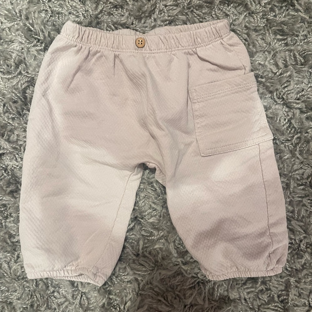Zara Baby Jacquard Textured Pant - Beige